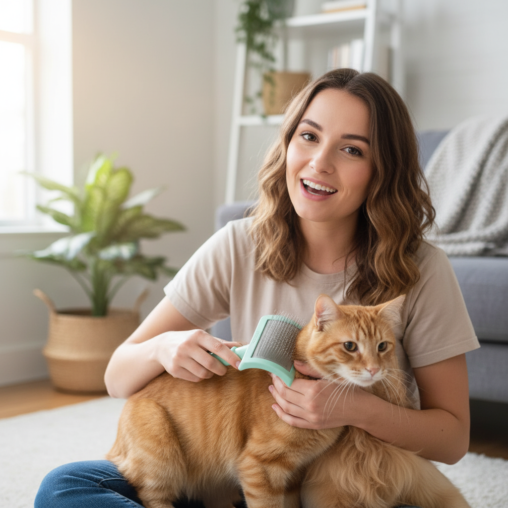 Escova Profissional Anti-Nós para Cães – Remove Pelos Sem Dor