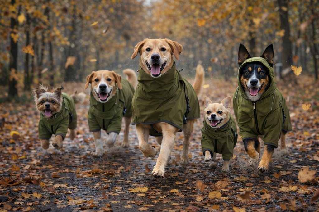 Jaqueta Impermeável Refletiva para Cães – Proteção Total Contra Frio, Chuva e Vento