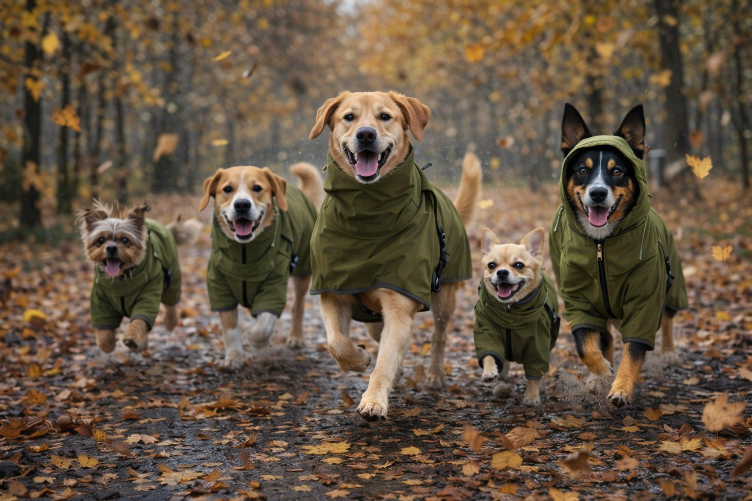 Jaqueta Impermeável Refletiva para Cães – Proteção Total Contra Frio, Chuva e Vento