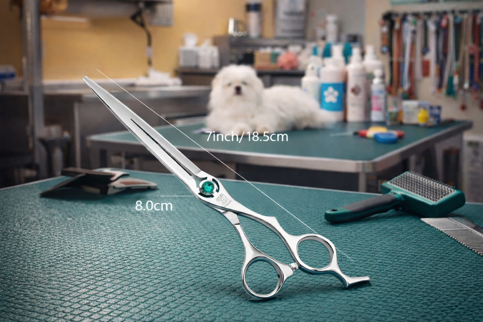 Tesoura Profissional Pet Precision 7.0 / 7.5” – Corte Premium em Aço VG10