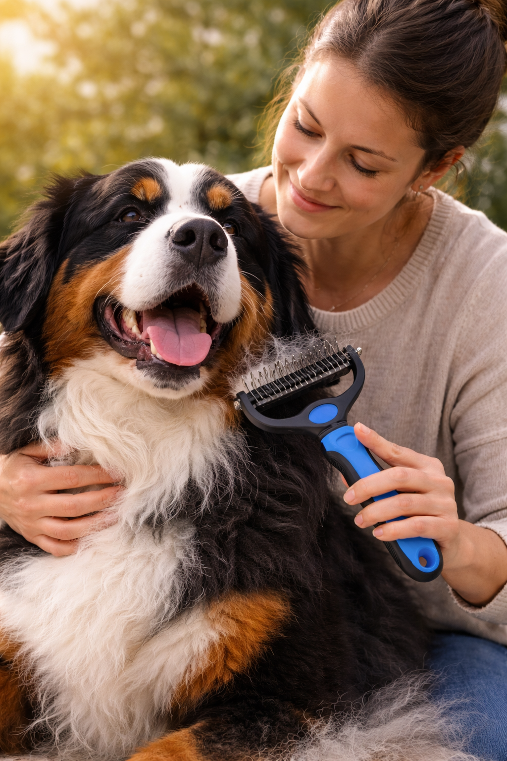 Escova Removedora de Pelos Petava® – Autolimpante, Suave e Sem Estresse