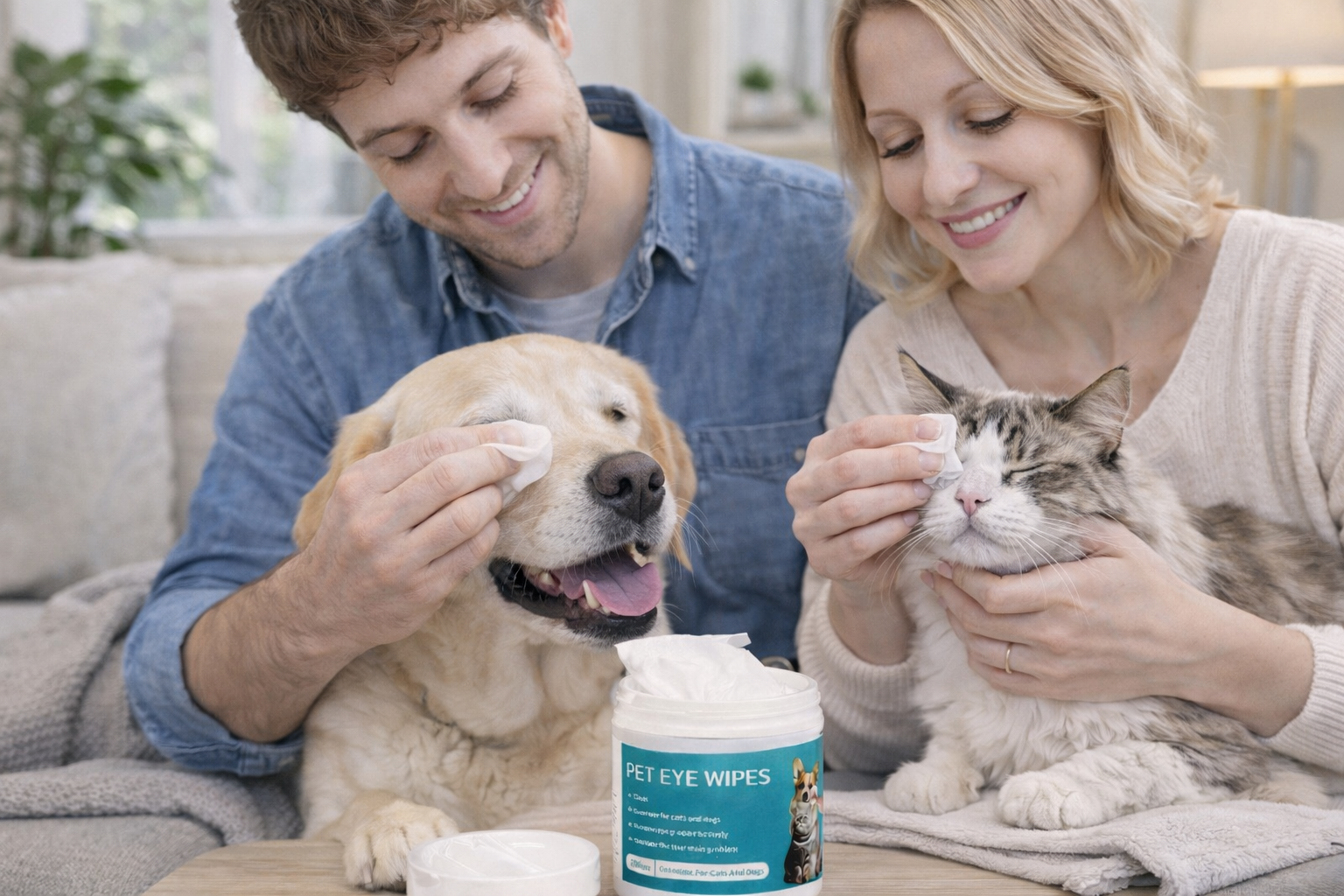 Lenços Oftálmicos para Pets – Limpeza Suave que Remove Manchas e Protege os Olhos