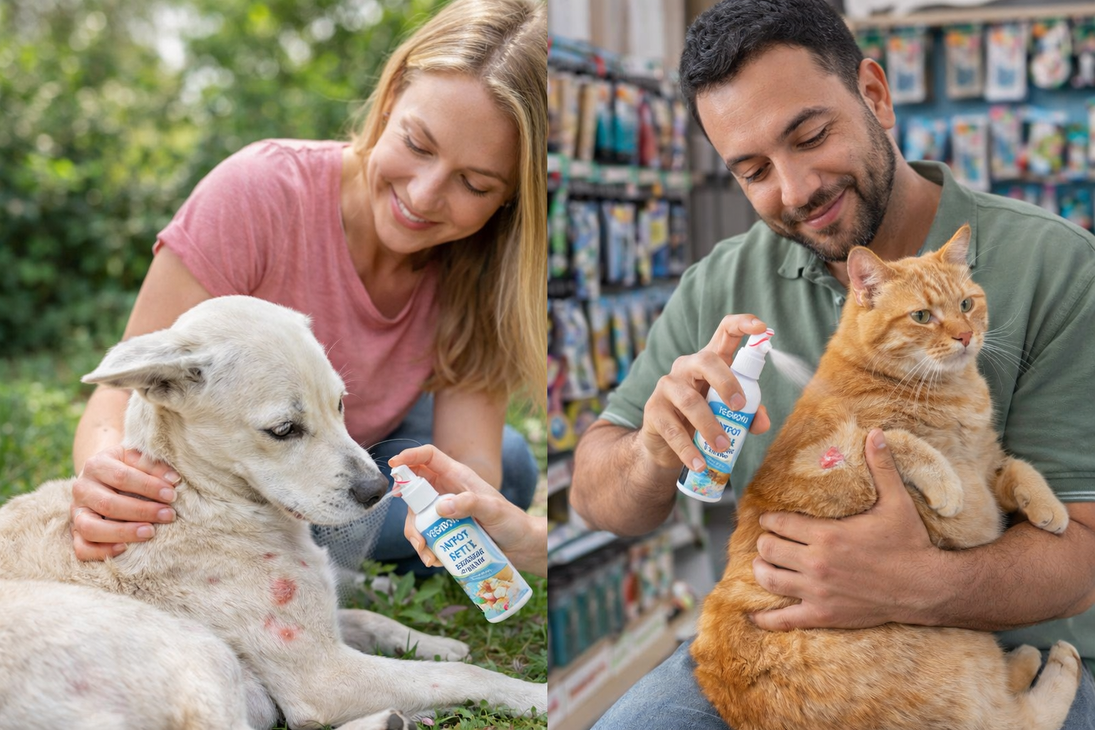Pet Anti-Itch Spray – Alívio Imediato para Coceira e Pele Sensível