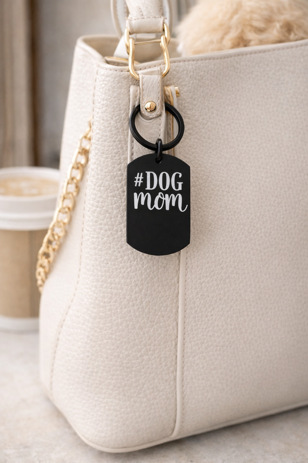 LoveTag™ Dog Mom & Dog Dad – Pingente de Amor em Aço Inoxidável