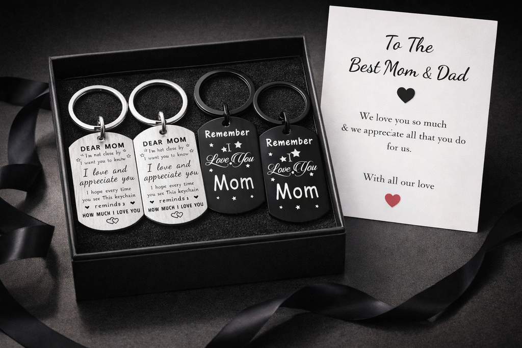 LoveTag™ Dog Mom & Dog Dad – Pingente de Amor em Aço Inoxidável