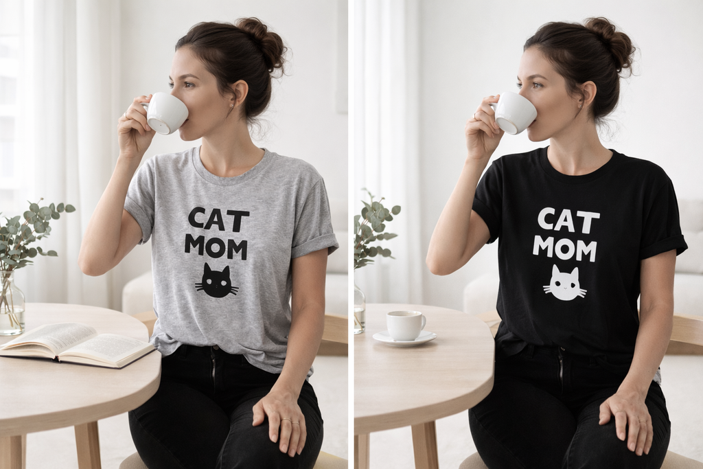 Cat Mom Signature Tee™ – Amor que Mia Alto