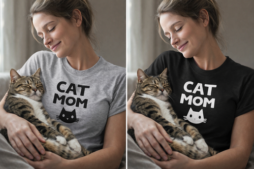 Cat Mom Signature Tee™ – Amor que Mia Alto