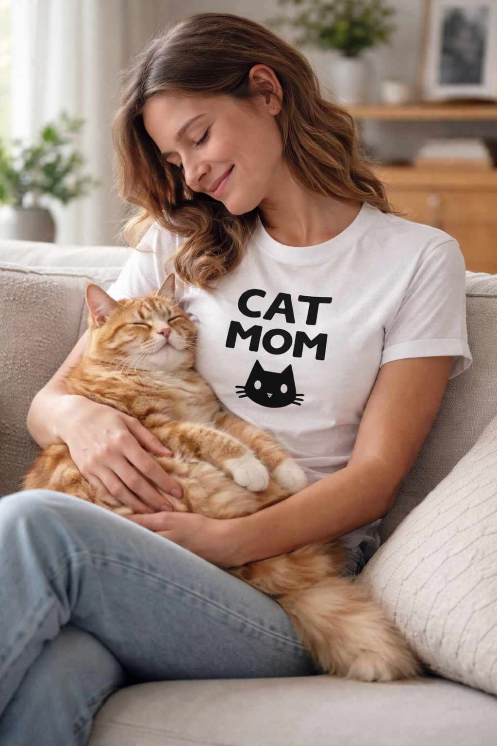Cat Mom Signature Tee™ – Amor que Mia Alto