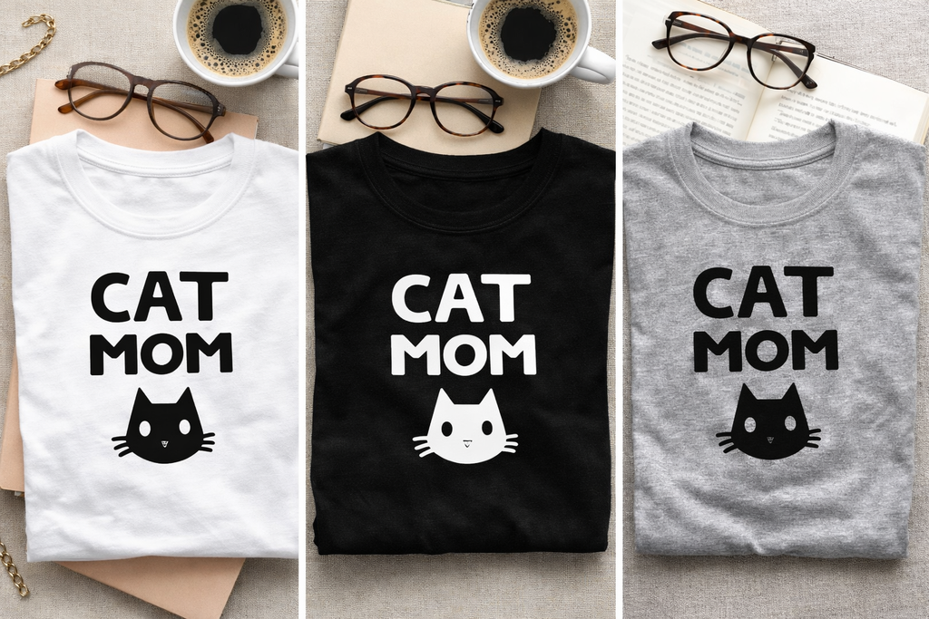 Cat Mom Signature Tee™ – Amor que Mia Alto