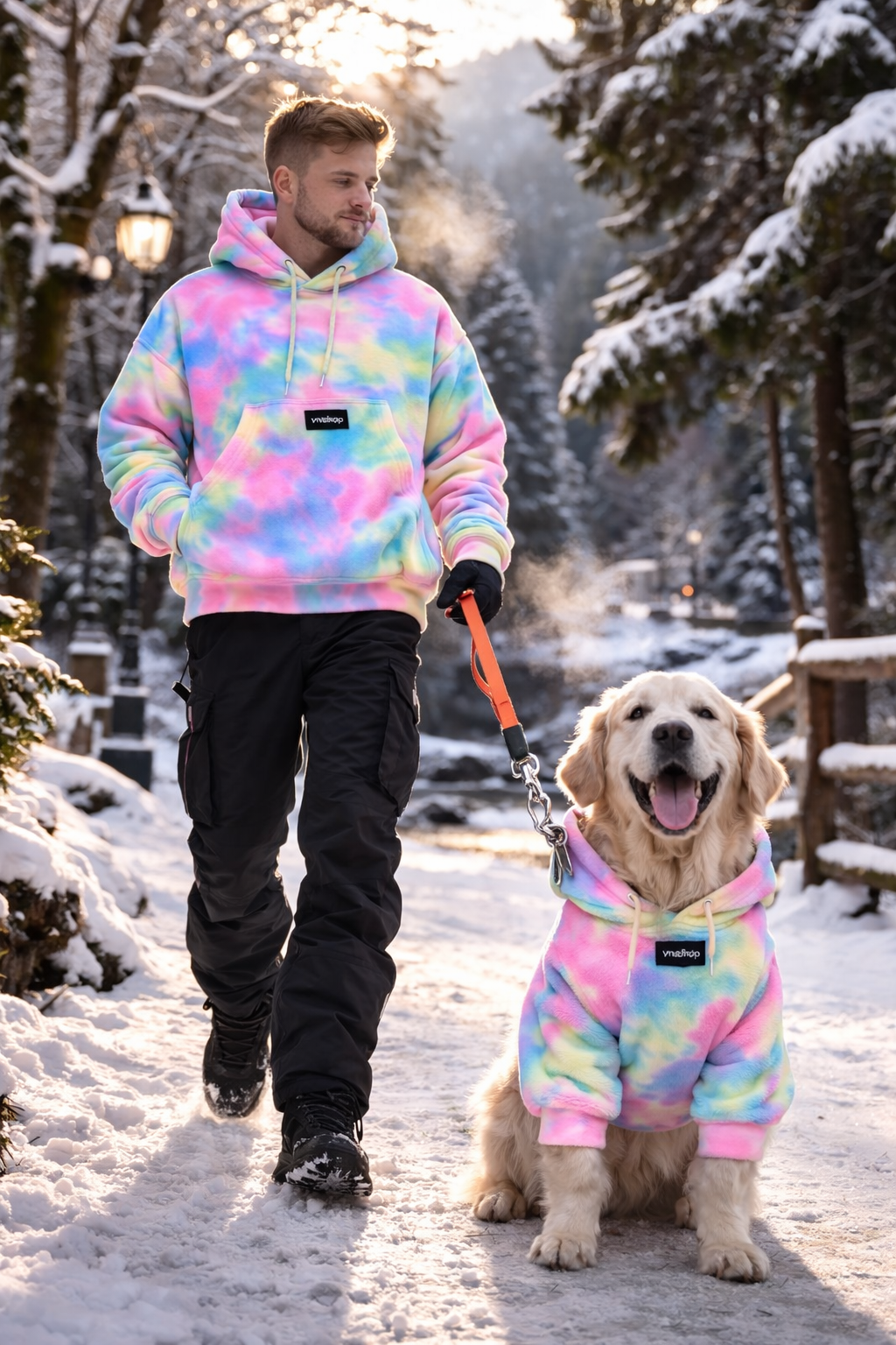 RainbowWarm™ Hoodie – Conforto Premium para Cães de Médio e Grande Porte