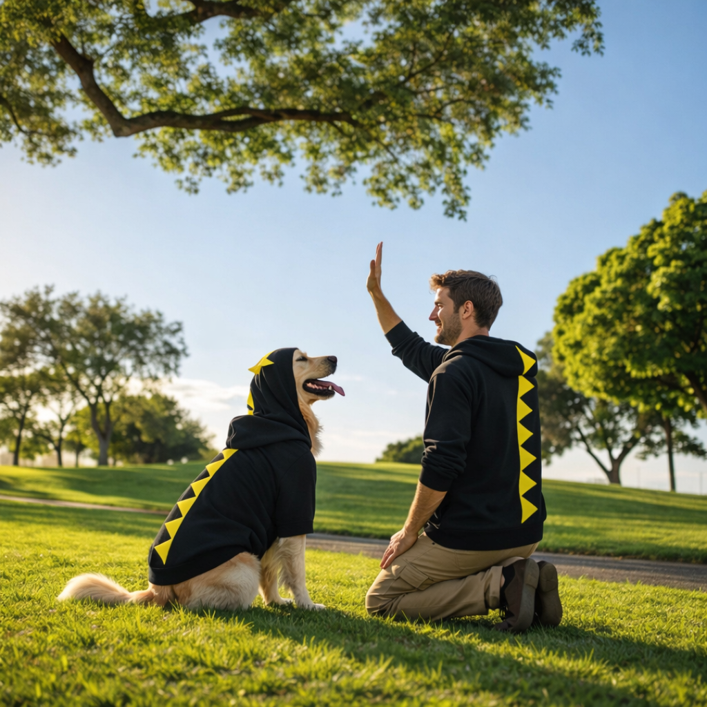 Moletom Pet Rainbow Cozy™ – Conforto Quentinho para Cães Médios e Grandes