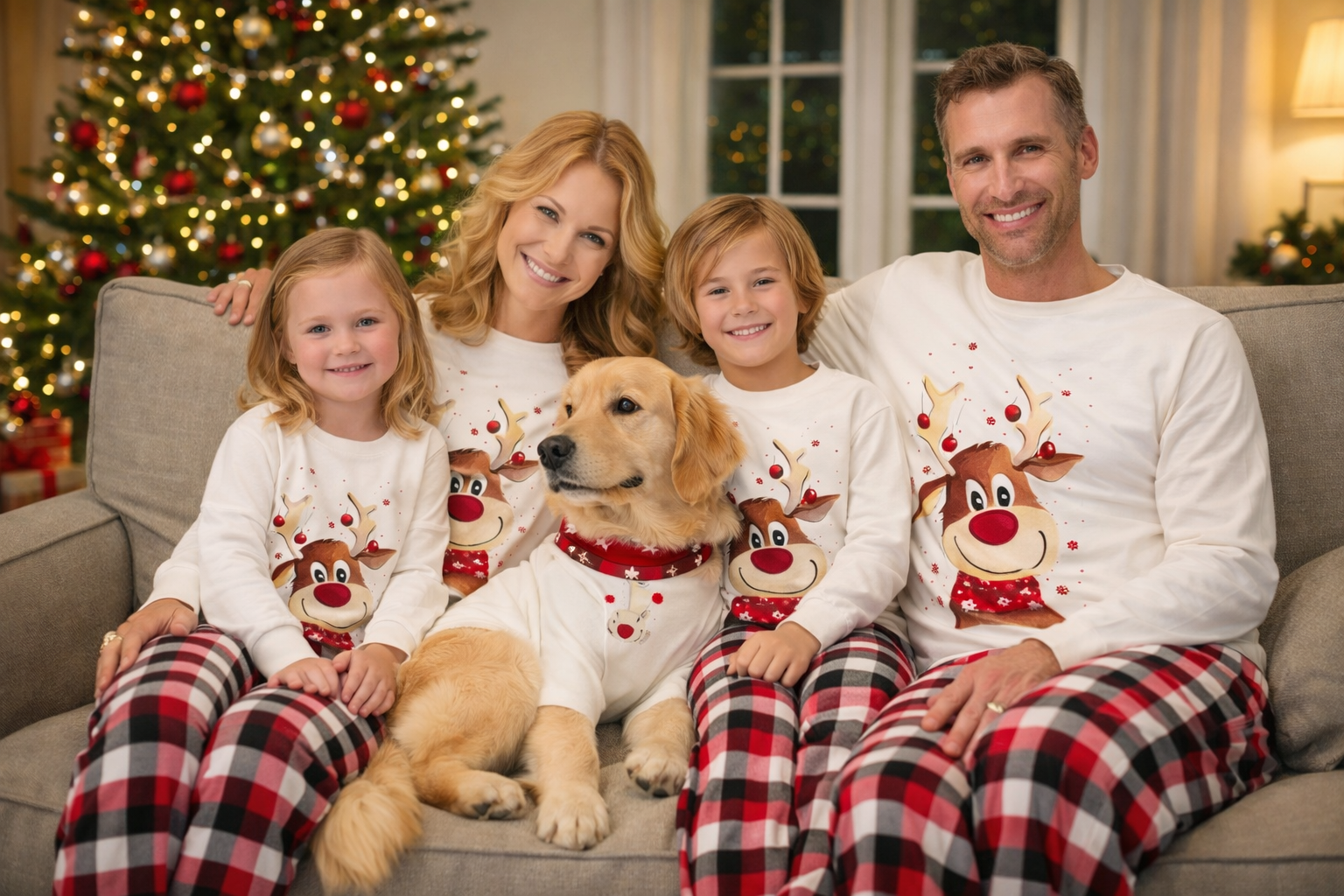 Noite Mágica – Pijama Natalino Família & Pet