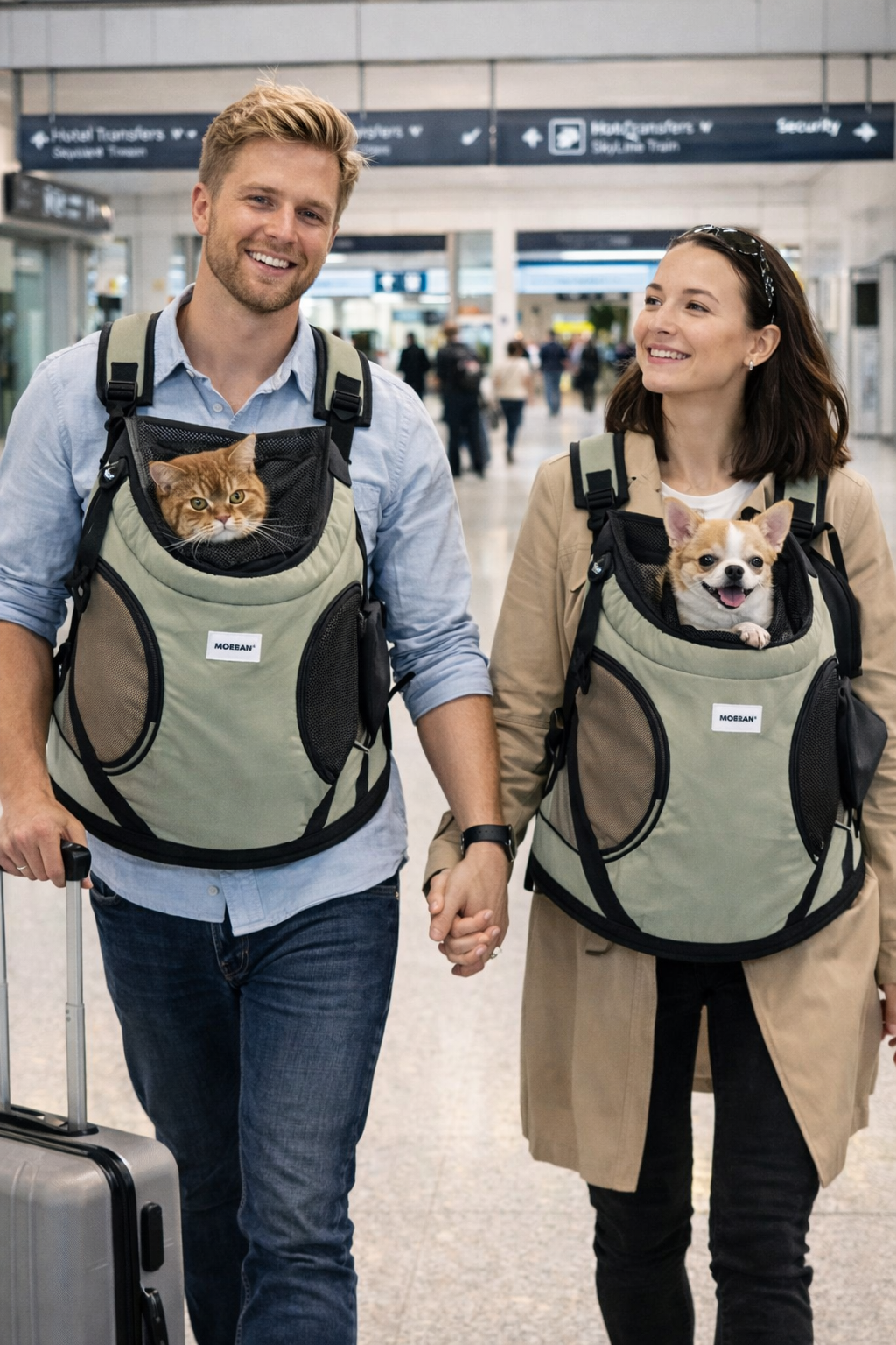 UrbanHug™ – Mochila Peitoral Pet 9KG