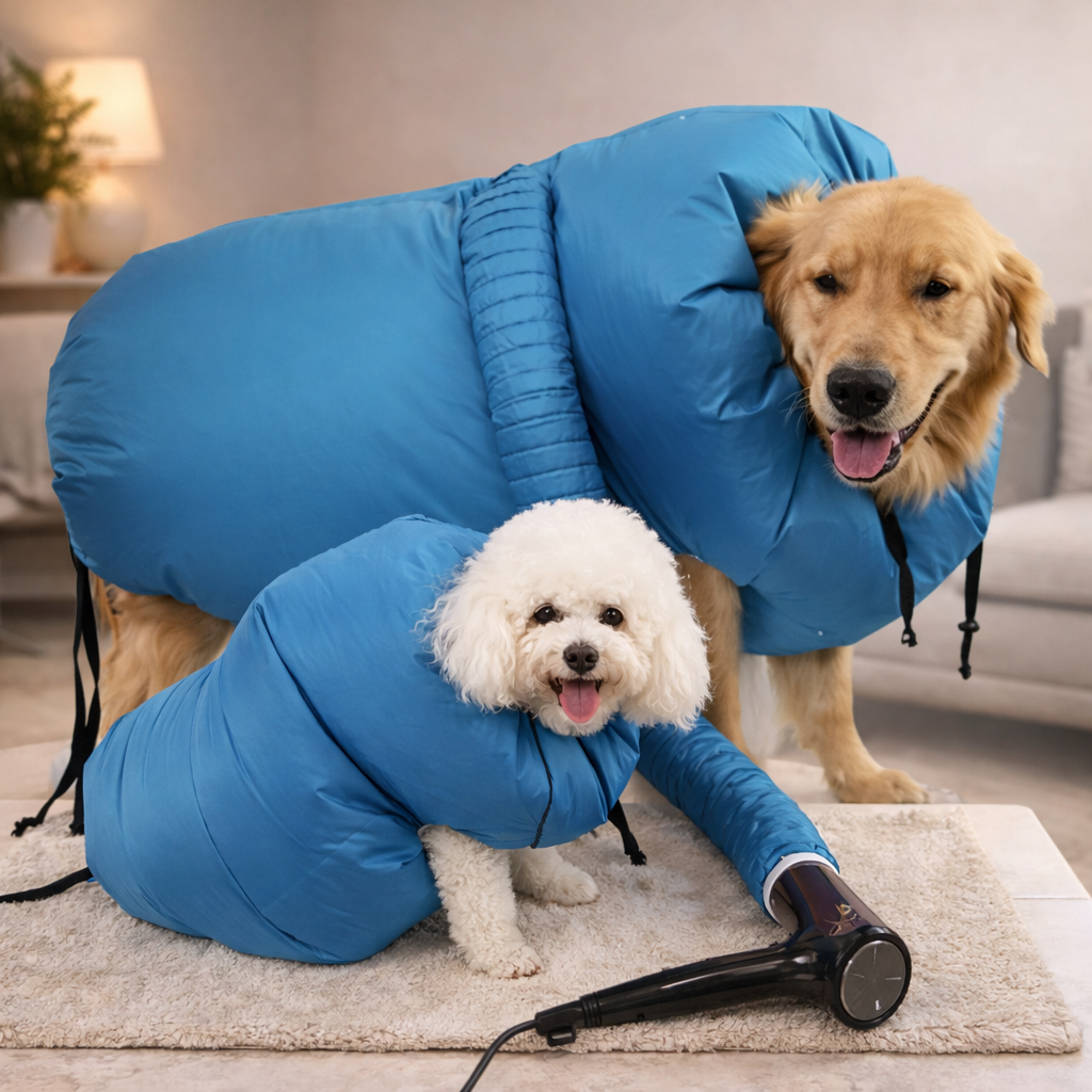 AirFlow™ Pet Dry Bag – Bolsa Profissional de Secagem para Cães com Revestimento Térmico