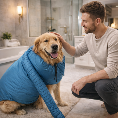 AirFlow™ Pet Dry Bag – Bolsa Profissional de Secagem para Cães com Revestimento Térmico