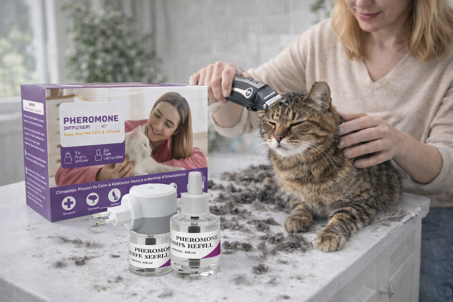 Difusor Calmante de Feromônio para Gatos – Paz, Conforto e Bem-Estar Diário