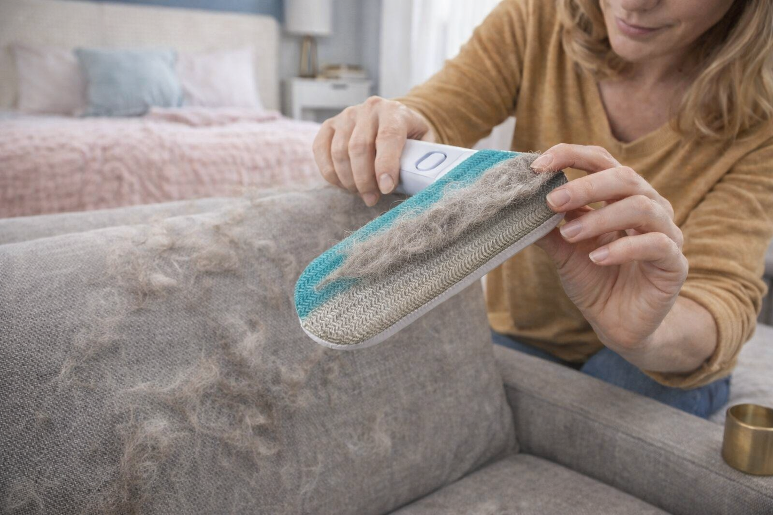 Kit Removedor de Pelos para Casa com Luvas Reutilizáveis