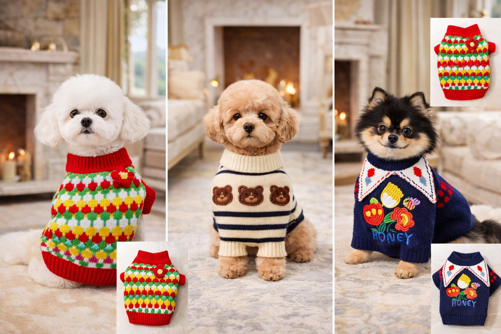 Suéter de Inverno Pet Knit – Conforto Quente & Estilo Fofo