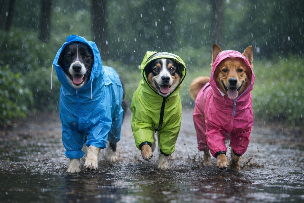 Capa de Chuva Impermeável para Cães Médio e Grande Porte