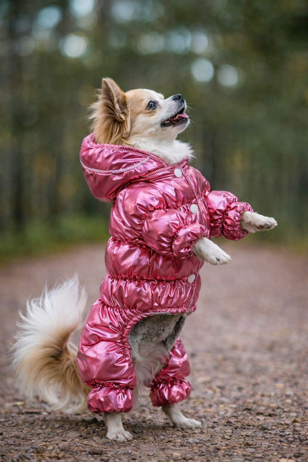 Macacão Impermeável para Cães Pequeno e Médio Porte – Quente, Confortável e à Prova de Chuva
