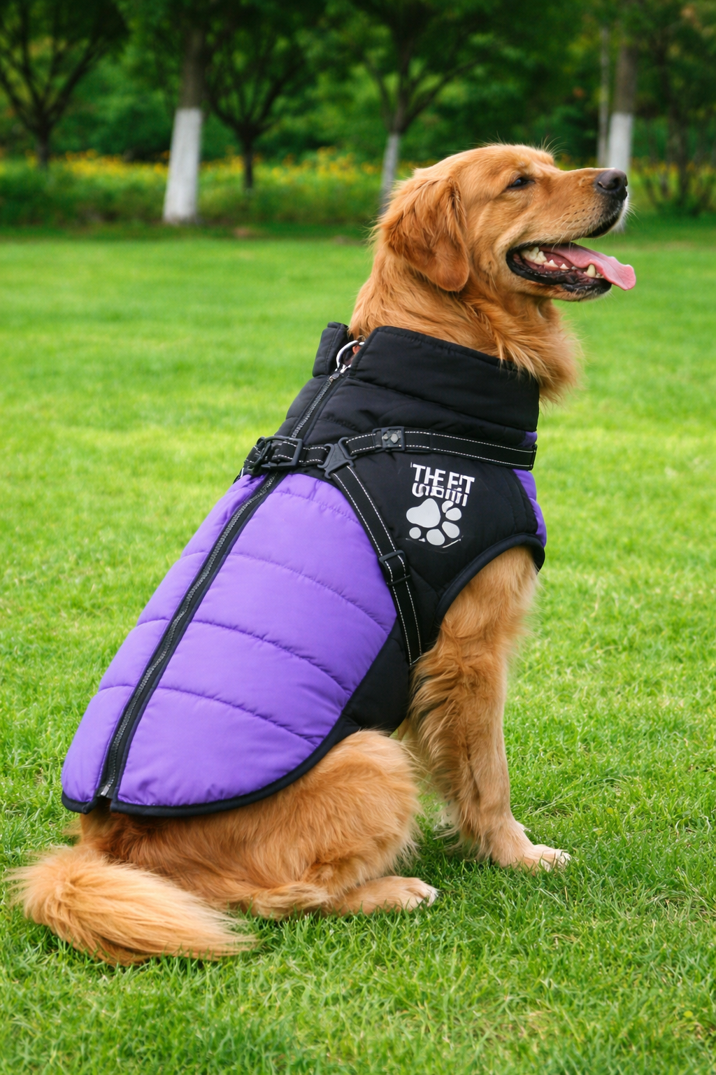 Colete Impermeável de Inverno para Cães – Corta-Vento e Térmico