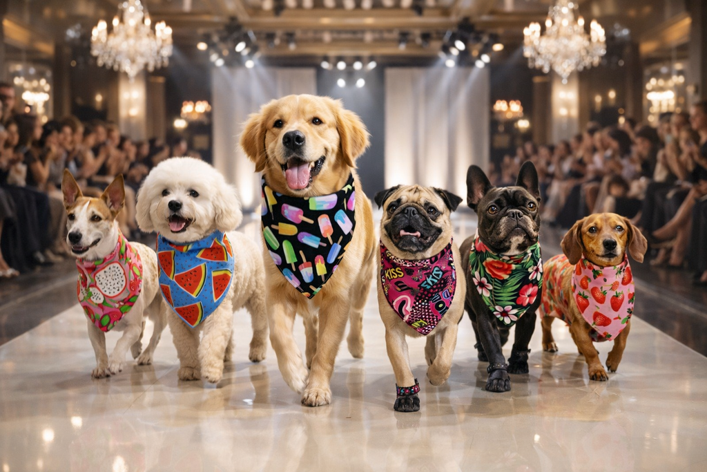 Bandana Pet de Algodão Premium – Estilo, Conforto e Verão Fresh