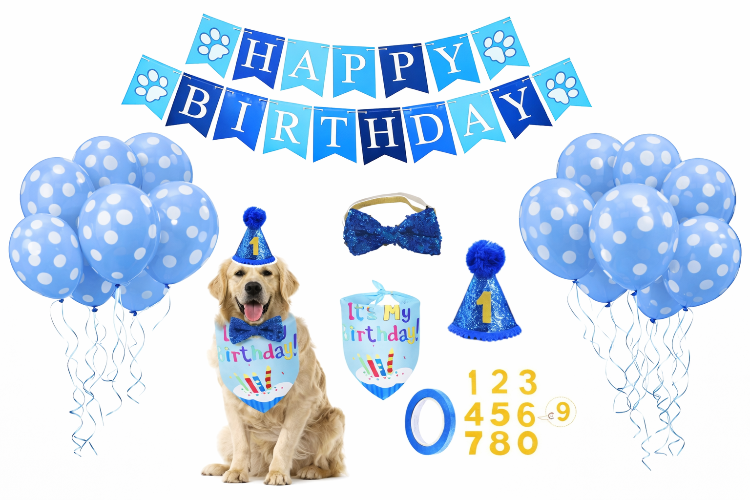 Pet Birthday Party Kit – Look Completo para o Grande Dia