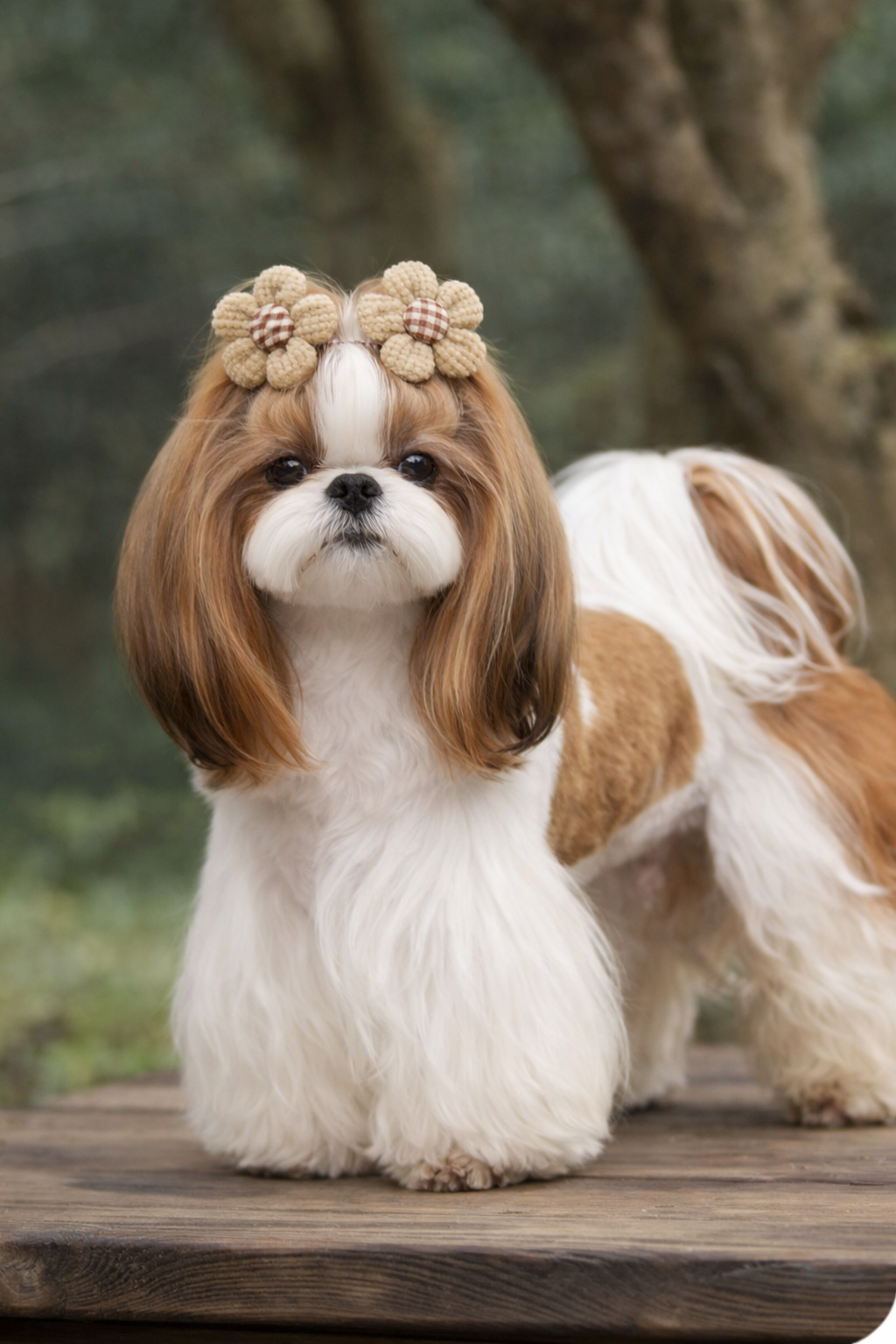 Kit 10 Laços Pet Handmade – Elegância Marrom Premium