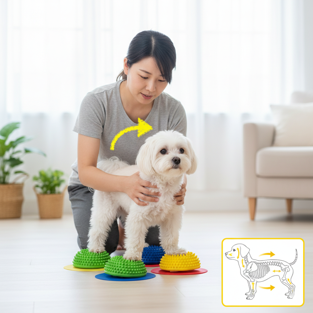 Almofada de Reabilitação e Equilíbrio Canino – Treino Neuromotor e Força Muscular