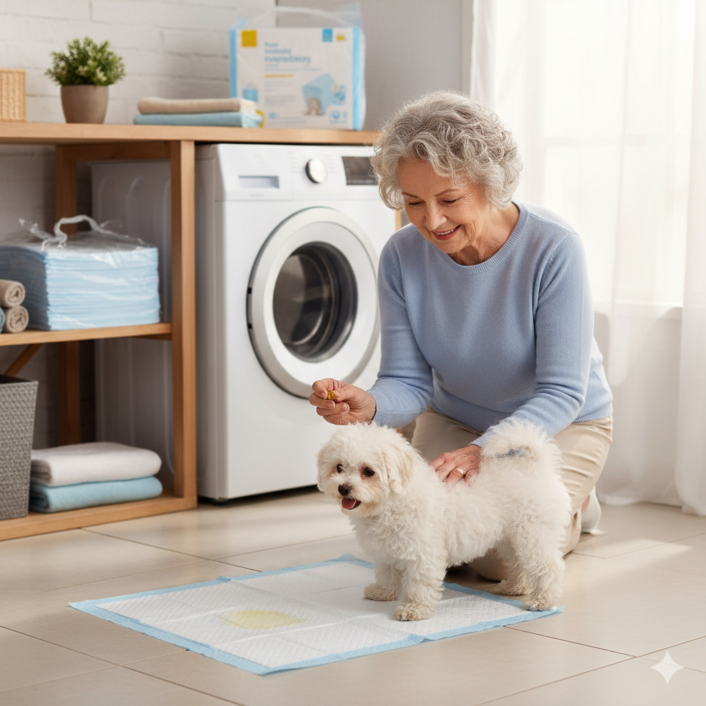 Tapete Higiênico Descartável Premium para Cães e Gatos (S–XL)