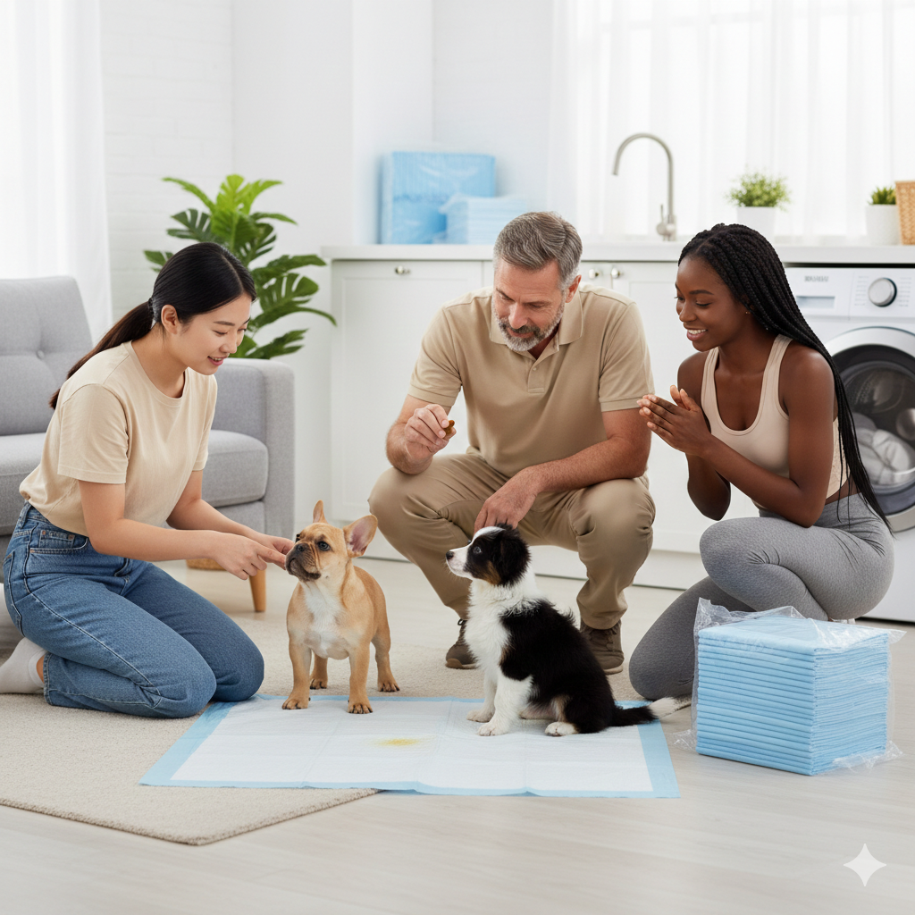 Tapete Higiênico Descartável Premium para Cães e Gatos (S–XL)