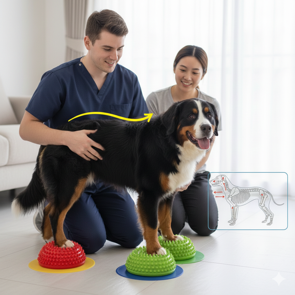 Almofada de Reabilitação e Equilíbrio Canino – Treino Neuromotor e Força Muscular