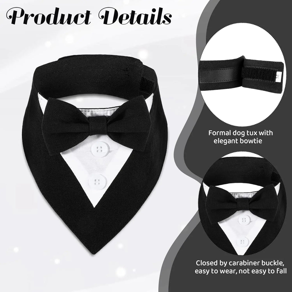 Bandana Smoking para Cães – Gravata Borboleta Elegante