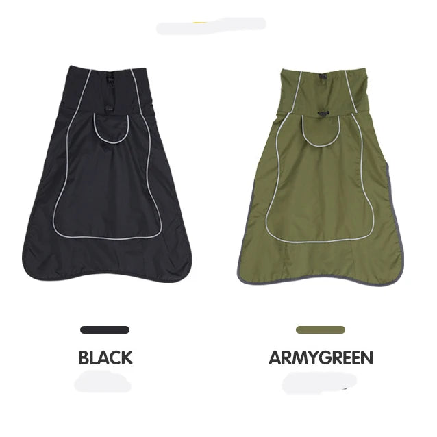 Jaqueta Impermeável Refletiva para Cães – Proteção Total Contra Frio, Chuva e Vento