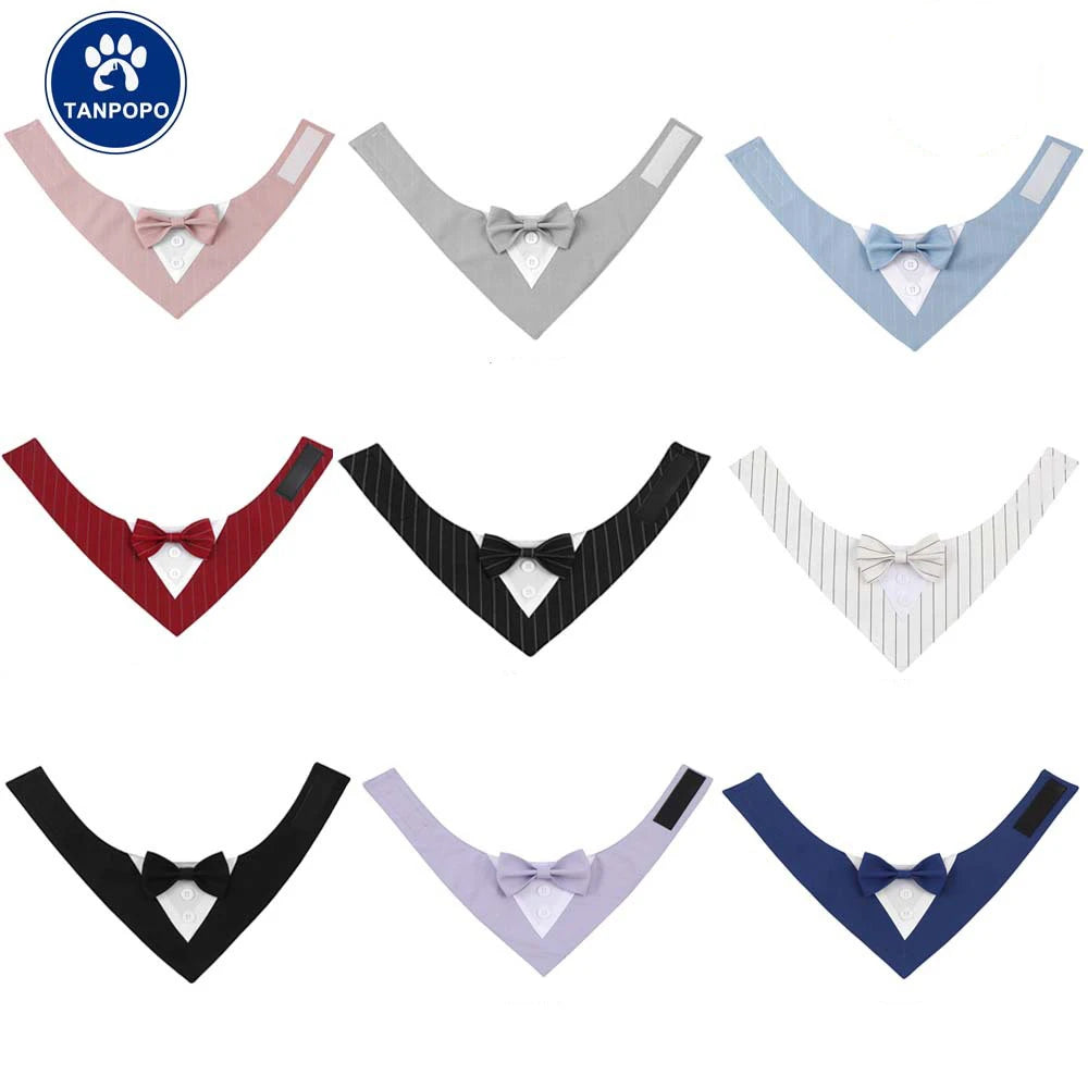 Bandana Smoking para Cães – Gravata Borboleta Elegante