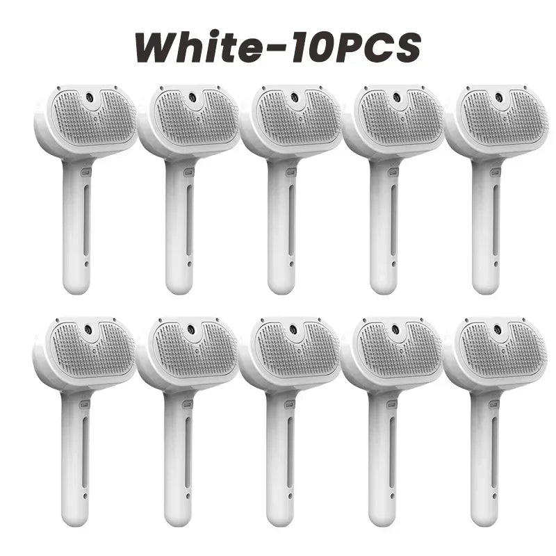 Escova Spray Multifuncional USB para Cães e Gatos – Higiene, Massagem e Remoção de Pelos