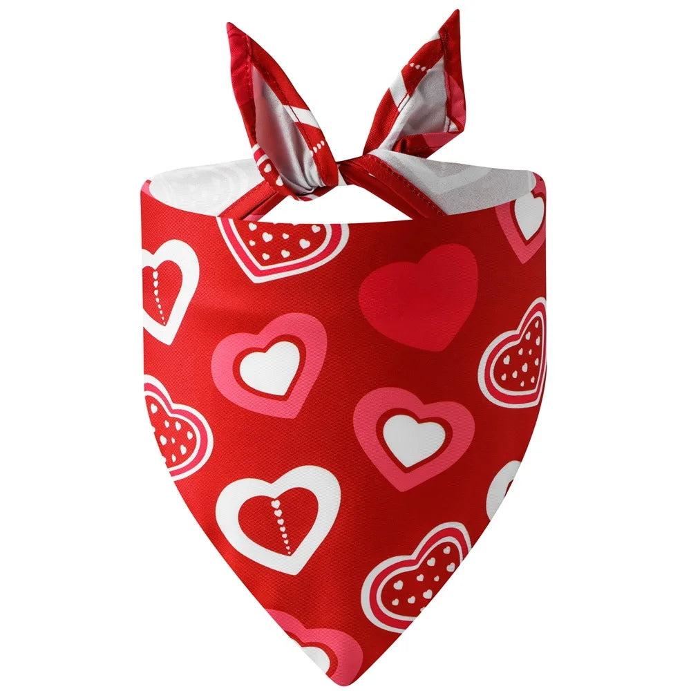 Valentine Pet Bandana – Estilo, Conforto e Amor em Cada Detalhe