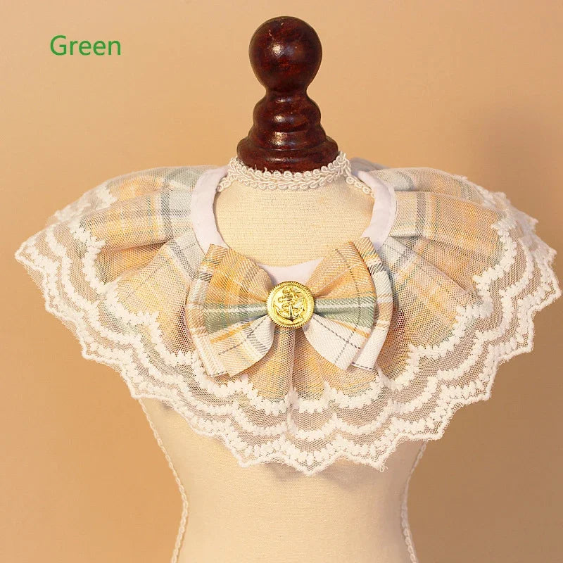 Professional Pet Bandana Collar – Lace Bow Edition