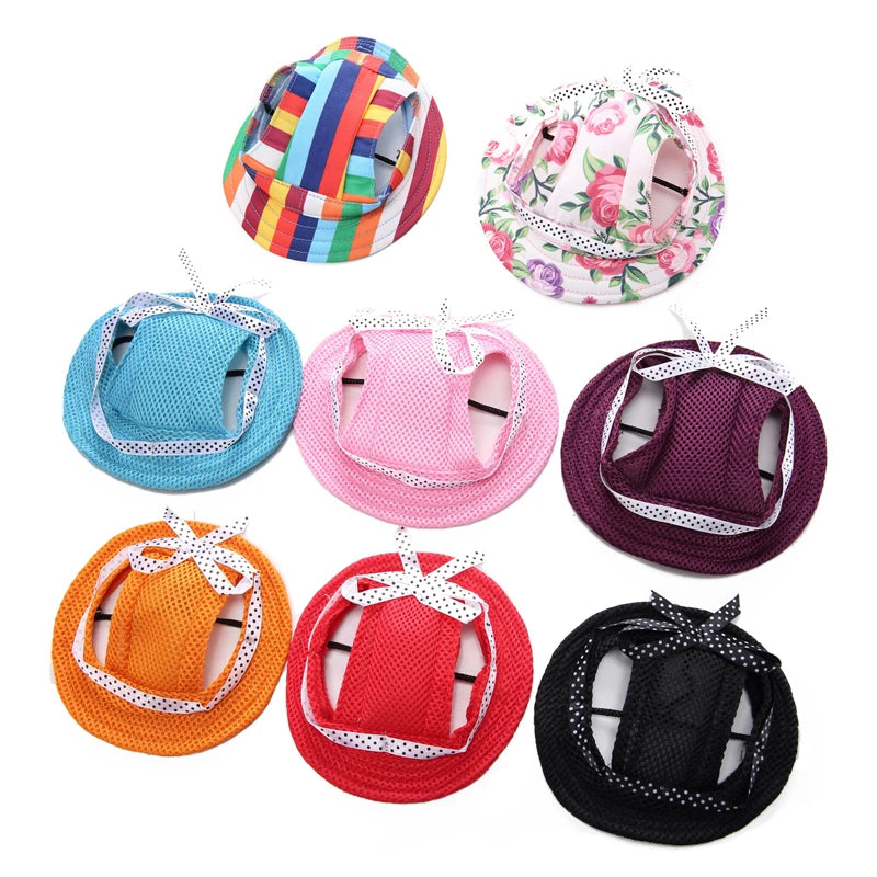 Dog Sun Protection Cap – Boné Ajustável com Proteção Solar para Cães e Gatos