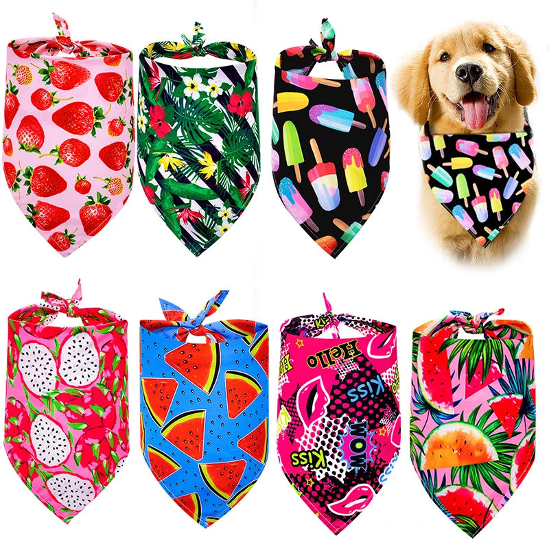 Bandana Pet de Algodão Premium – Estilo, Conforto e Verão Fresh