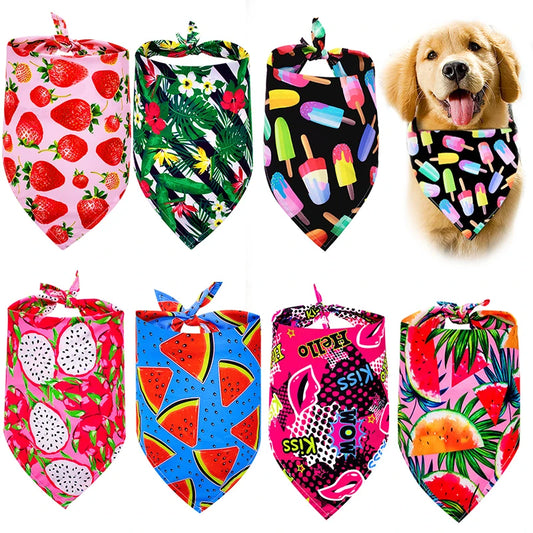 Bandana Pet de Algodão Premium – Estilo, Conforto e Verão Fresh