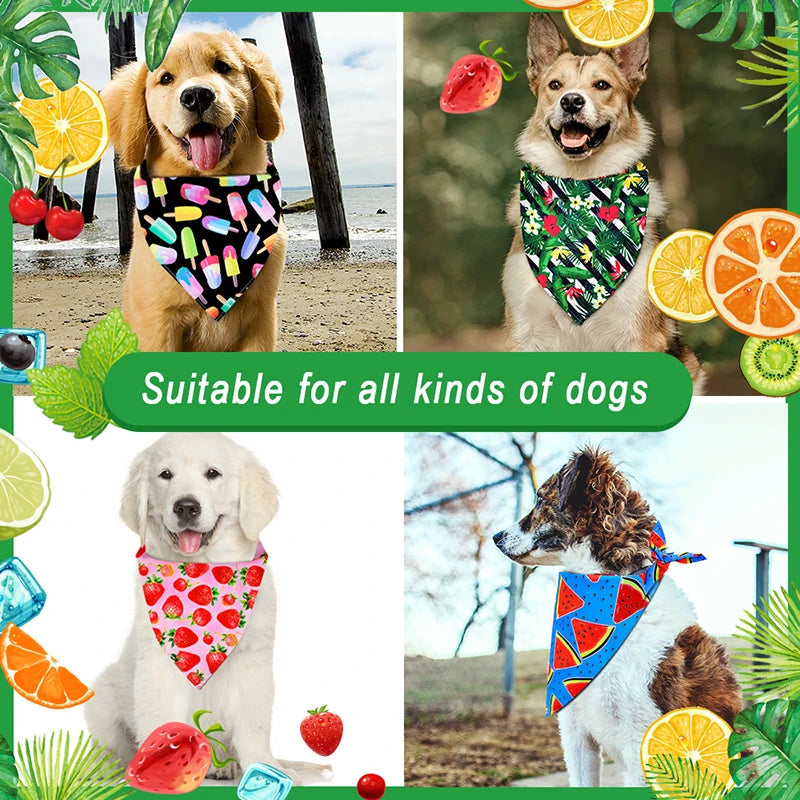 Bandana Pet de Algodão Premium – Estilo, Conforto e Verão Fresh