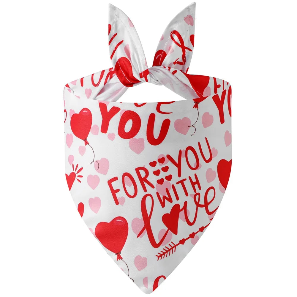 Valentine Pet Bandana – Estilo, Conforto e Amor em Cada Detalhe
