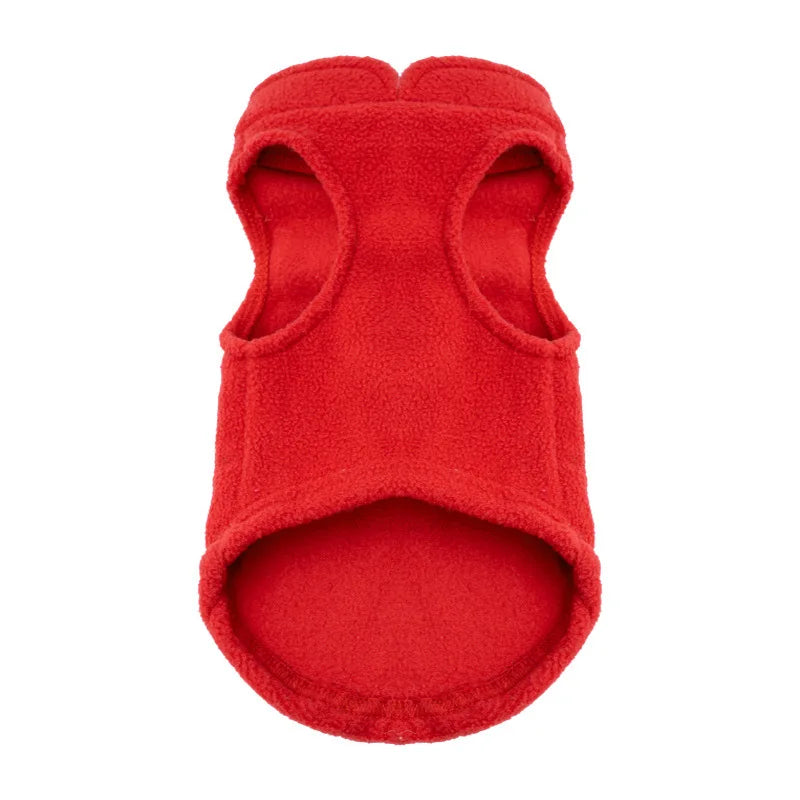 Winter Fleece Dog Vest “The Dog Face” – Jaqueta Estilo Outdoor para Cães Pequenos