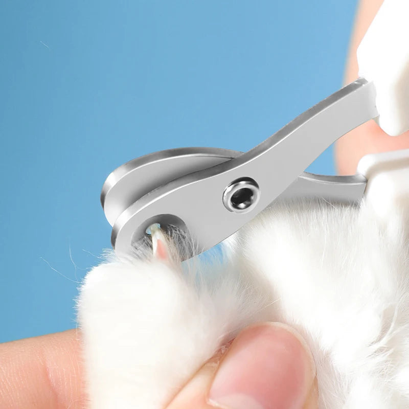 Cortador de Unhas de Precisão para Gatos e Pets Pequenos – Aço Inoxidável com Proteção de Segurança
