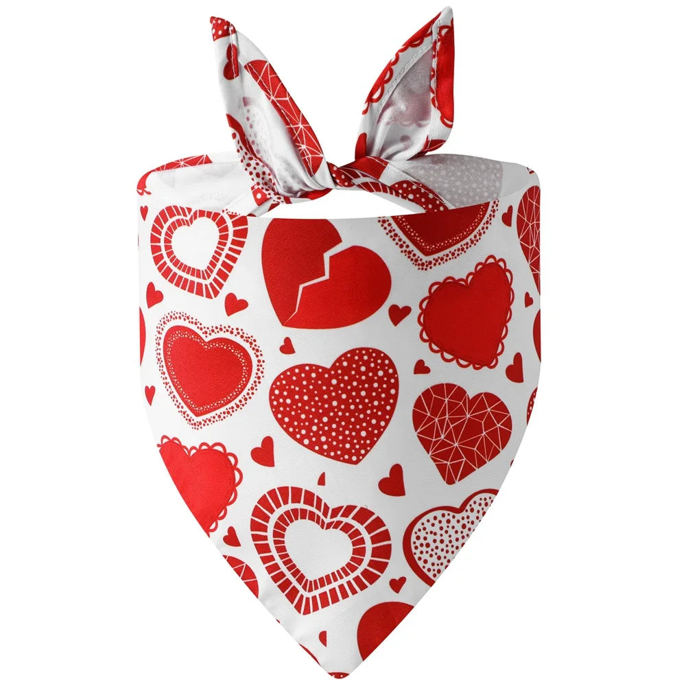Valentine Pet Bandana – Estilo, Conforto e Amor em Cada Detalhe