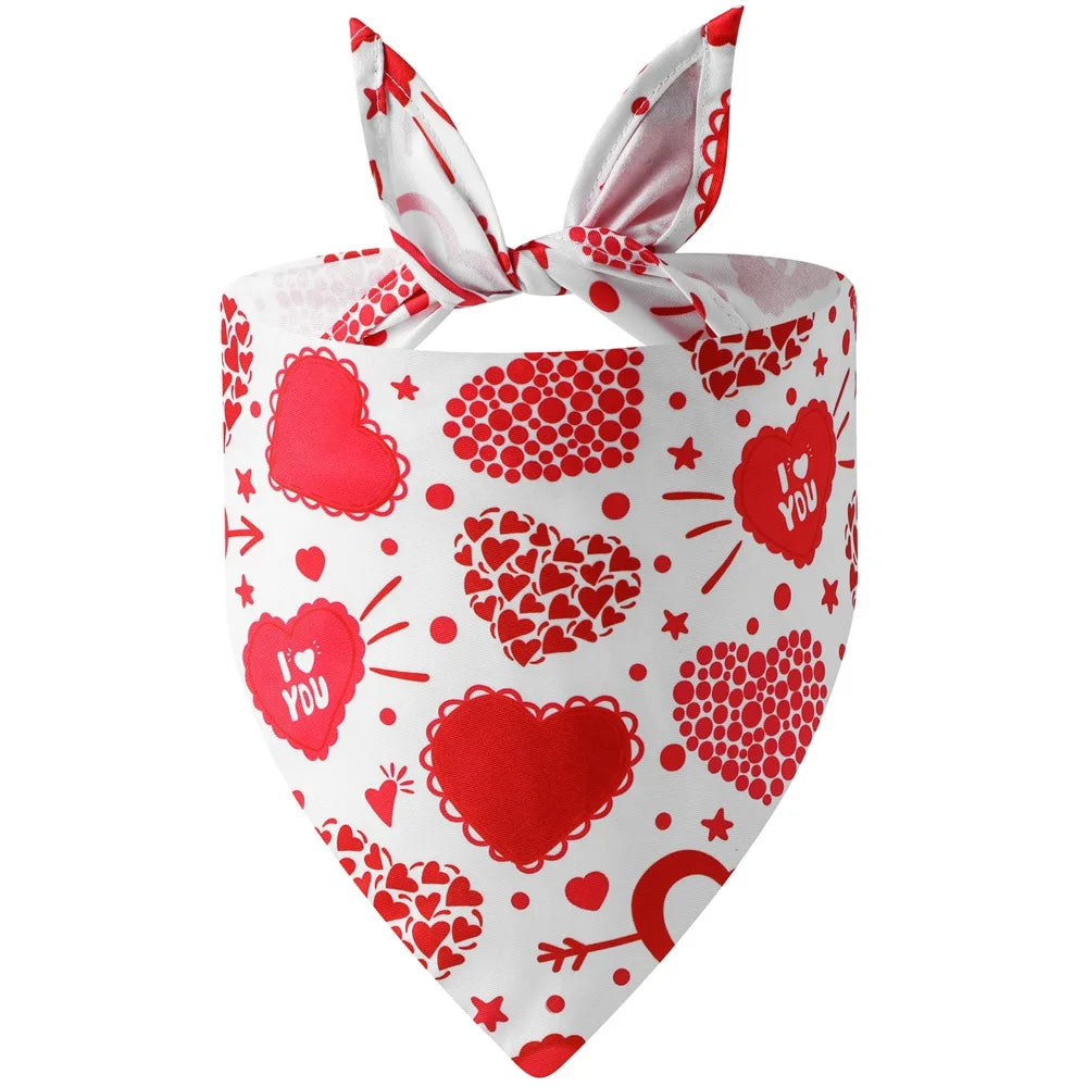 Valentine Pet Bandana – Estilo, Conforto e Amor em Cada Detalhe