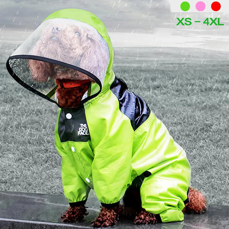 Capa de Chuva Impermeável para Cães – Leve, Confortável e Proteção Total