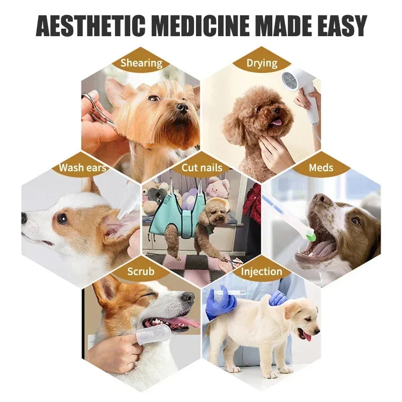 Pet Grooming Hammock – Segurança e Controle Total no Corte de Unhas