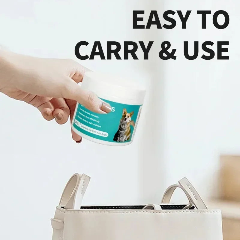 Lenços Oftálmicos para Pets – Limpeza Suave que Remove Manchas e Protege os Olhos